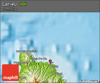Physical Map of Larieu