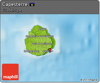 Physical Map of Capesterre