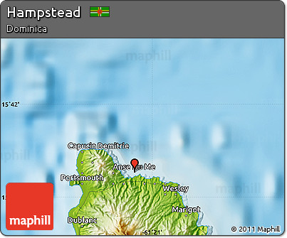 Physical Map of Hampstead
