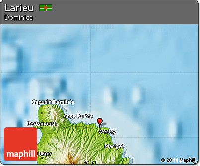 Physical Map of Larieu