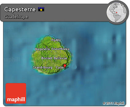 Satellite Map of Capesterre