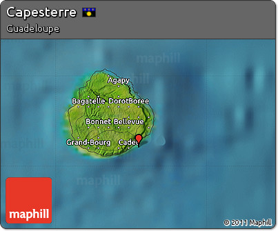 Satellite Map of Capesterre