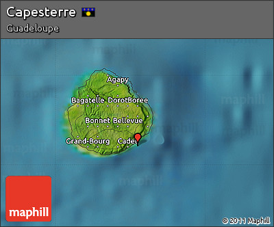 Satellite Map of Capesterre
