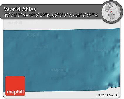 Satellite 3D Map of the Area around 15° 48' 18" N, 64° 31' 30" W