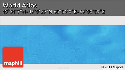 Physical Panoramic Map of the Area around 15° 48' 18" N, 66° 22' 30" E