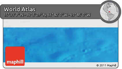 Physical Panoramic Map of the Area around 15° 48' 18" N, 66° 13' 29" W