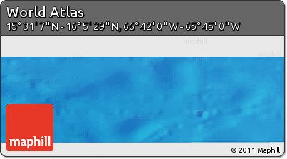 Physical Panoramic Map of the Area around 15° 48' 18" N, 66° 13' 29" W