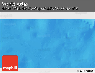 Physical 3D Map of the Area around 15° 48' 18" N, 67° 13' 29" E