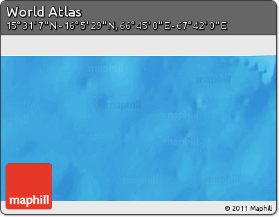 Physical 3D Map of the Area around 15° 48' 18" N, 67° 13' 29" E