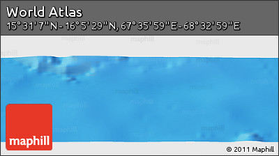 Physical Panoramic Map of the Area around 15° 48' 18" N, 68° 4' 29" E