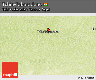 Physical Panoramic Map of Tchin-Tabaradene