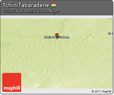 Physical Panoramic Map of Tchin-Tabaradene