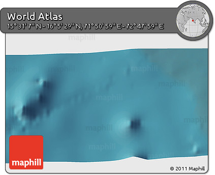 Satellite 3D Map of the Area around 15° 48' 18" N, 72° 19' 29" E