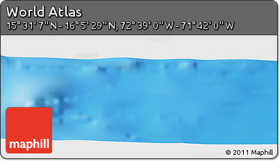 Shaded Relief Panoramic Map of the Area around 15° 48' 18" N, 72° 10' 30" W
