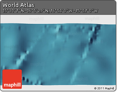Satellite 3D Map of the Area around 15° 48' 18" N, 76° 25' 30" W
