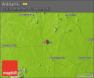 Physical 3D Map of Addanki