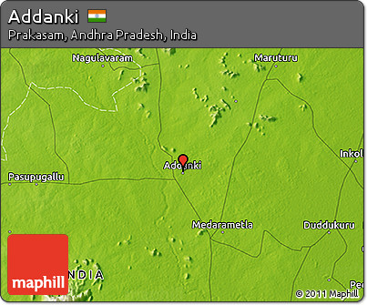 Physical 3D Map of Addanki