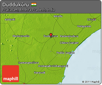 Physical 3D Map of Duddukūru