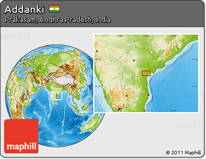 Physical Location Map of Addanki