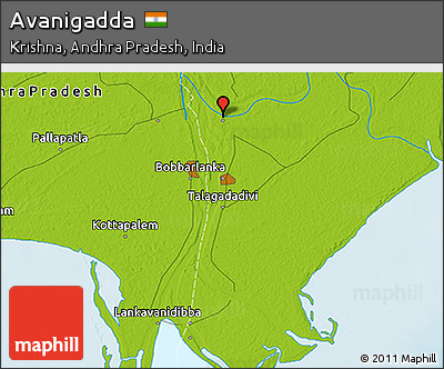 Physical 3D Map of Avanigadda