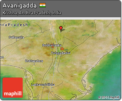Satellite 3D Map of Avanigadda
