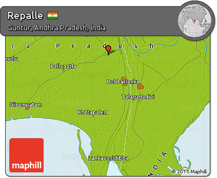 Physical Map of Repalle