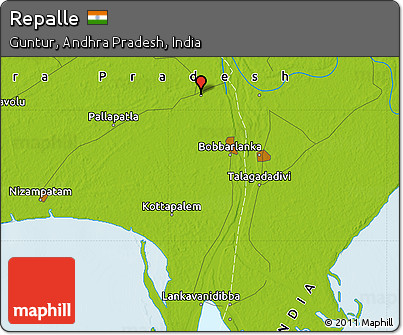 Physical Map of Repalle