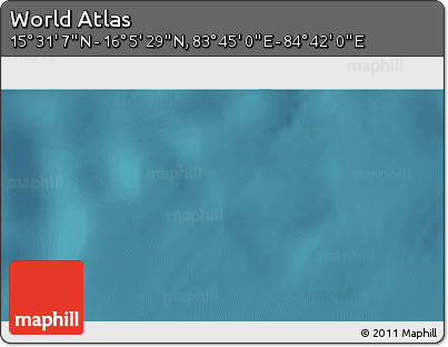 Satellite 3D Map of the Area around 15° 48' 18" N, 84° 13' 29" E