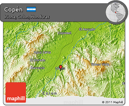 Physical 3D Map of Copén