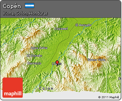 Physical 3D Map of Copén