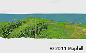 Satellite Panoramic Map of La Cirila