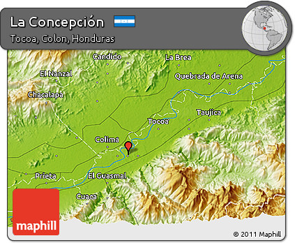 Physical 3D Map of La Concepción