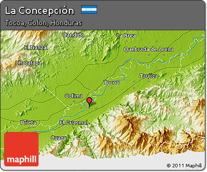 Physical 3D Map of La Concepción