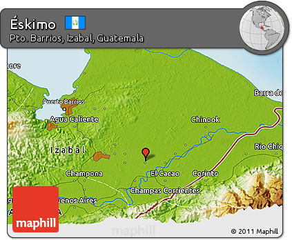 Physical 3D Map of Éskimo