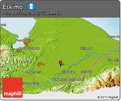 Physical 3D Map of Éskimo