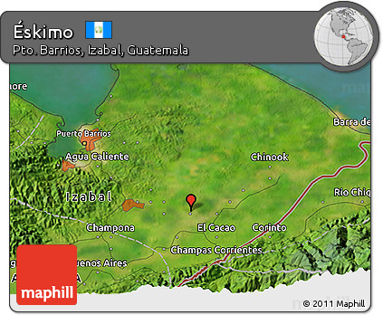 Satellite 3D Map of Éskimo