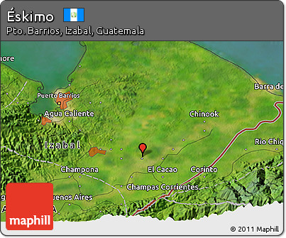 Satellite 3D Map of Éskimo