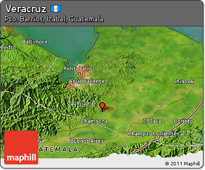 Satellite 3D Map of Veracruz
