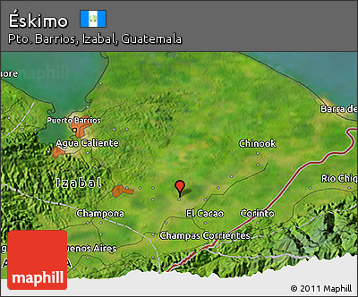 Satellite 3D Map of Éskimo