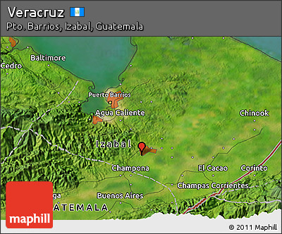 Satellite 3D Map of Veracruz