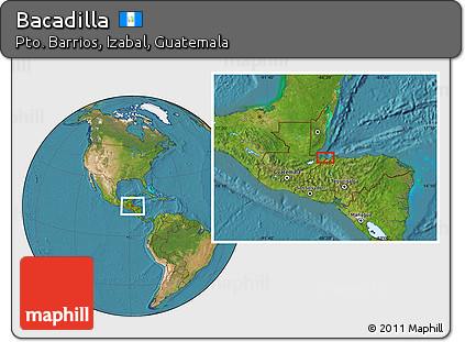 Satellite Location Map of Bacadilla