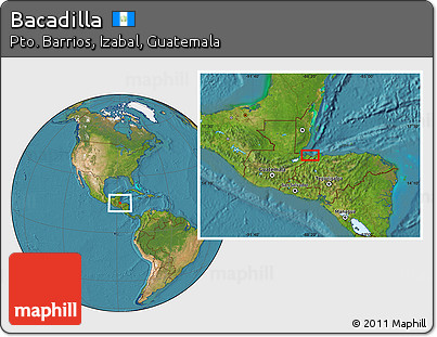 Satellite Location Map of Bacadilla