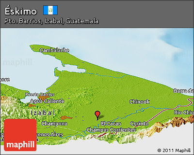 Physical Panoramic Map of Éskimo