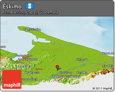 Physical Panoramic Map of Éskimo