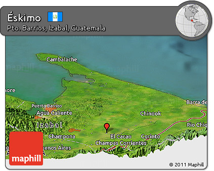 Satellite Panoramic Map of Éskimo