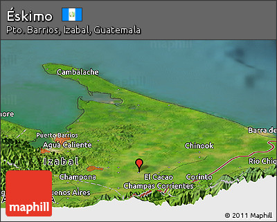 Satellite Panoramic Map of Éskimo