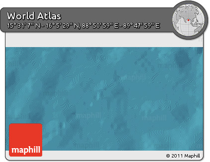Satellite 3D Map of the Area around 15° 48' 18" N, 89° 19' 29" E