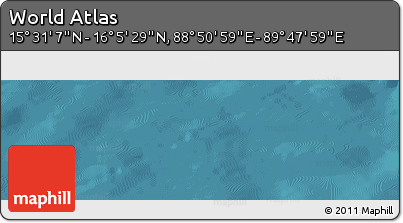 Satellite Panoramic Map of the Area around 15° 48' 18" N, 89° 19' 29" E