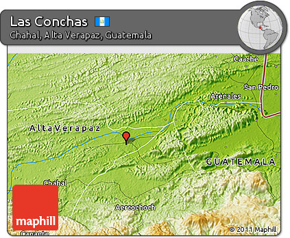Physical 3D Map of Las Conchas