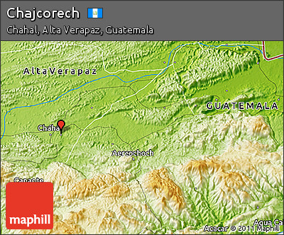 Physical 3D Map of Chajcorech